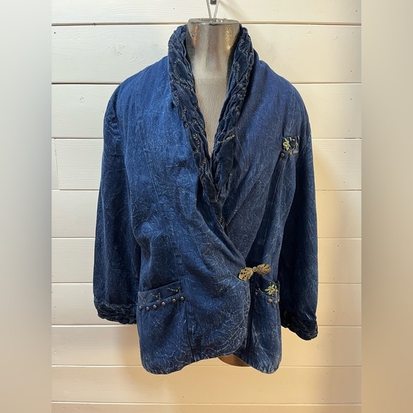 CARRELI Vintage Embellished Cotton Jacket – Size M - Picture 2 of 11